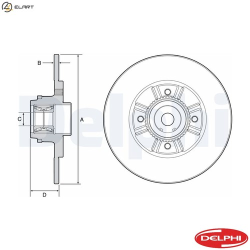 Brake disc bg9114rs for - brake,