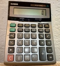 Casio DJ-120 Desktop Calculator Grey 1980’s Vintage Original