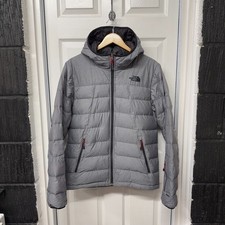 The North Face Grey Down 550 Puffer Jacket Size Medium | M Puffa Coat Fill Ski