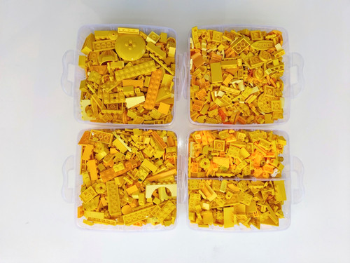 Assorted lego yellow bricks - assorted,