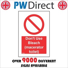 SIGN Do Not Use Bleach