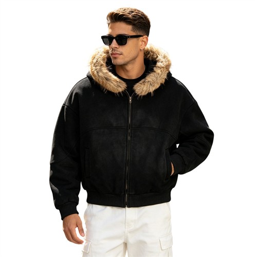 Men zip hoodie - jacket,, faux