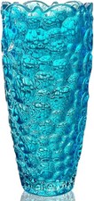 Blue Glass Vase for Flowers