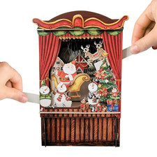 Paper Theatre Santa & Sleigh