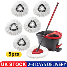 5x Mop for Vileda Wring Mopping Replacement Clean Microfibre Mop Refill Head Set
