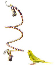 Colourful spiral rope perch - rope,