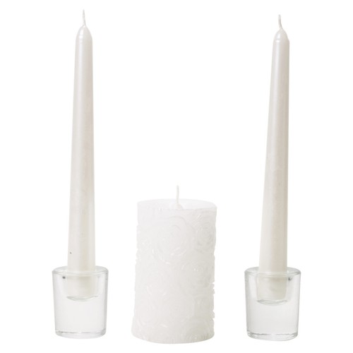 White wedding dinner - white,