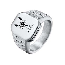 12 Zodiac Signet Stainless