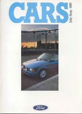 Ford Cars July-August 1987 Fiesta Escort Sierra Granada Original UK Brochure