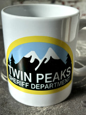 Twin Peaks Sheriffs Department Agent Cooper TV Show David Lynch White Gift Mug 1