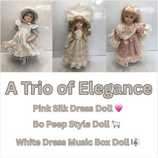 Set of 3 Victorian Porcelain