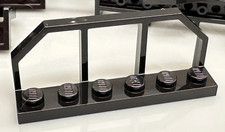 LEGO 8 x Black Plate, Modified