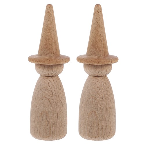 Khaki wooden peg - wooden,