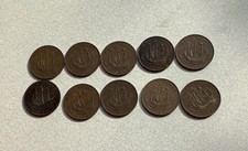 1950s Half Penny Coins