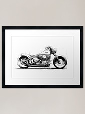 Custom Chopper Motorcycle