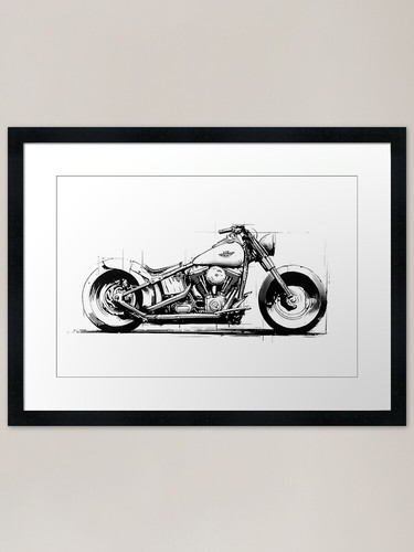Custom chopper motorcycle - chopper,