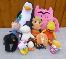 Bundle of Soft Plush Toys King Kong Moomin Tasha Hello Kitty Rico