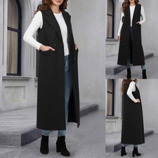 Women Trench Coat Maxi Long