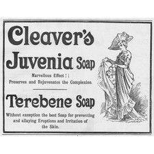 CLEAVERS Juvenia Soap Victorian Advertisement 1896