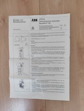 Circuit Breaker Installation Instructions As Supplied with VW T25 / T3 Westfalia