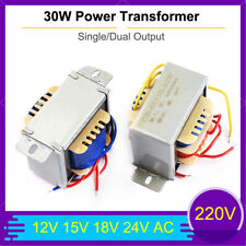 30W Power Transformer 220V Output 12V 15V 18V 24V AC Single/Dual Output