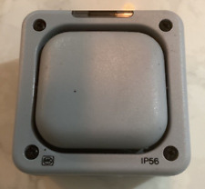 MK Masterseal Outdoor Switch 10 Amp 1 Gang 2 Way SP Switch 56401 GRY k56401 New