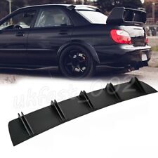 Rear Bumper Diffuser 10Fin Spoiler Lip Splitter For Subaru WRX STI Impreza #F UK