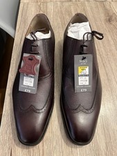 Mens burgundy leather - m&s,