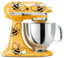 Bumblebee Vinyl Decals for KitchenAid Mixer: Set of 9