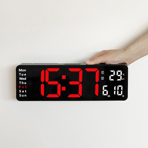 Led wall clock digital desk - led,