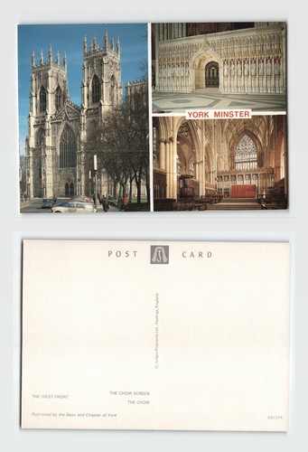 Postcard york minster - york, west
