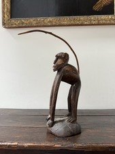 Antique / Vintage Carved Wooden African Monkey Statue