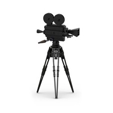 Old-Fashioned Movie Camera