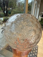 antique dimple round clear