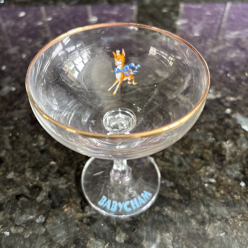 Vintage 1970s babycham glass - 1970s,