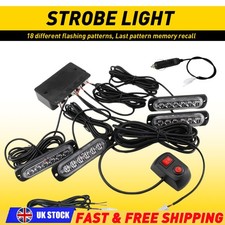 4X 6 LED Amber Recovery Strobe