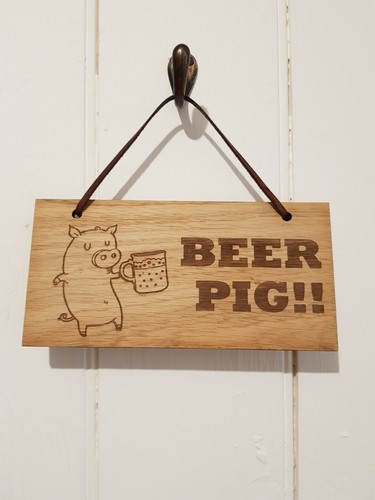 Beer pig oak - pig,