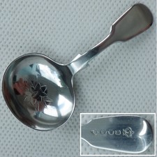 Antique Tea Caddy Spoon Flower