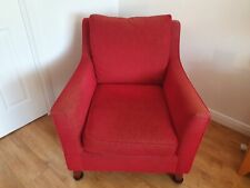 Chair In Red Chenille by Marks