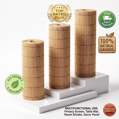 Natural reed bamboo screening - natural,