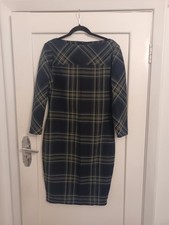 Zara Blue Check Tartan Midi