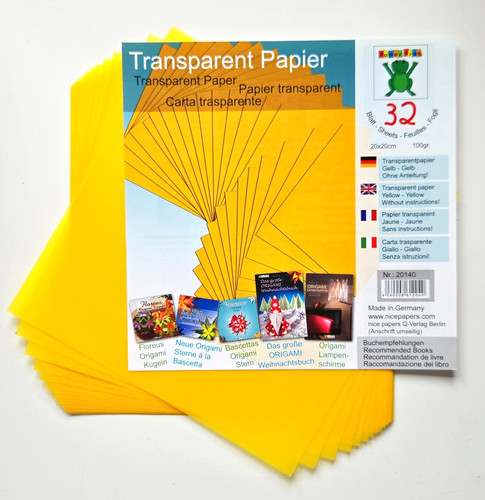 Transparent paper origami - transparent,