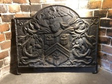 ‘1650’ Vintage Cast Iron fire back plate