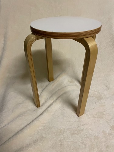Bentwood birch stool in - bentwood,