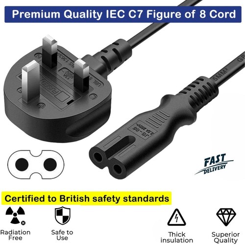 Figure power cable plug - cable, uk