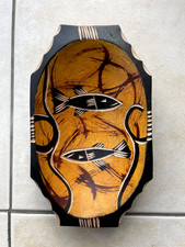 Hand-Carved African Wooden Bowl – Tribal Art Design