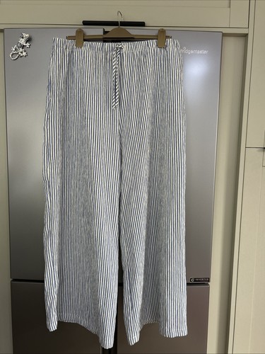 Palazzo trousers wide leg blue - trousers,