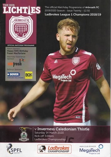 Arbroath home programmes - ,