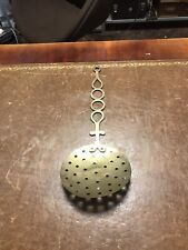Antique Brass Ladle Skimmer With Copper Rivets 39x15cm