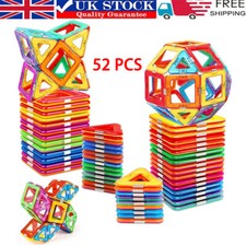 Magnetic Tiles 52Pc - Creative Construction STEM Learning Toys UK